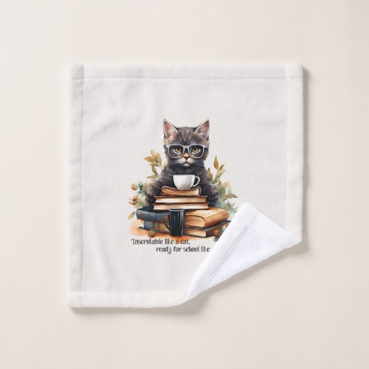 Bereit für die Schule wie ein Boss Badhandtuch Set (Waschlappen)