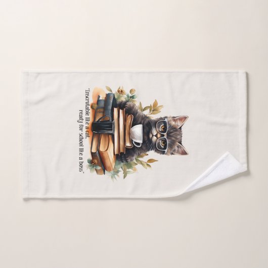 Bereit für die Schule wie ein Boss Badhandtuch Set (Handtuch)