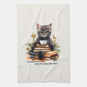 Bereit für die Schule wie ein Boss Geschirrtuch