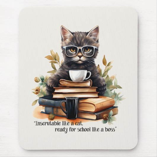 Bereit für die Schule wie ein Boss Mousepad (Vorne)