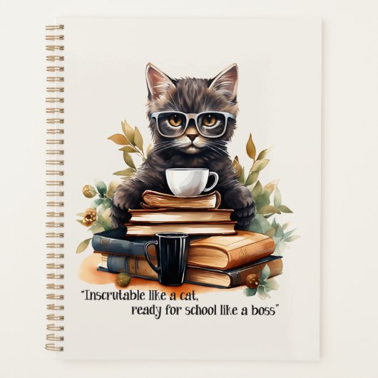 Bereit für die Schule wie ein Boss Planer (Vorderseite)