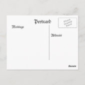 Bereit für die Skipisten Postkarte (Rückseite)