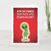 Bereit für die vollständige Offenlegung des UFO? Karte (Vorderseite)