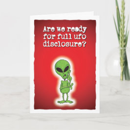 Bereit für die vollständige Offenlegung des UFO? Karte