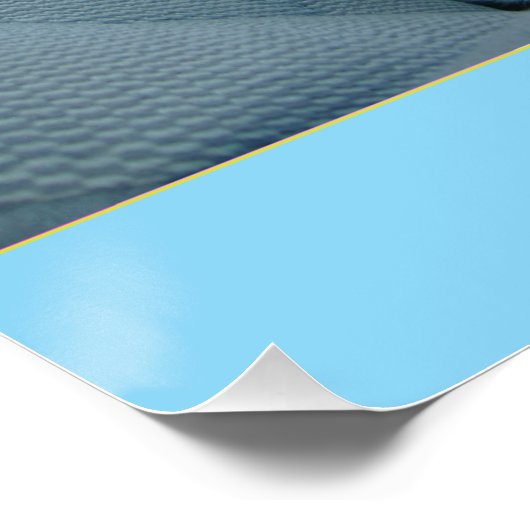 Bereit für ein glänzendes Poster (Ecke)