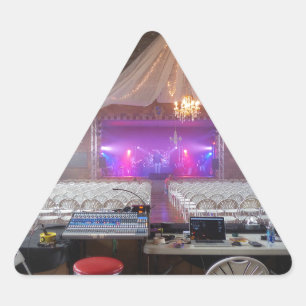 Bereit für ein Konzert Dreieckiger Aufkleber