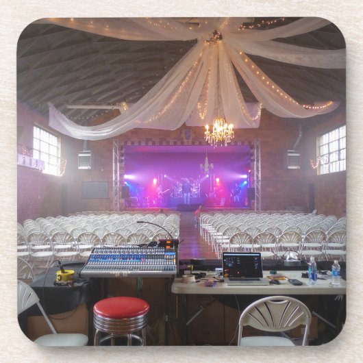 Bereit für ein Konzert Getränkeuntersetzer (Vorderseite)