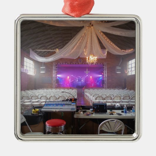 Bereit für ein Konzert Silbernes Ornament (Vorne)