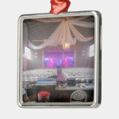 Bereit für ein Konzert Silbernes Ornament (Links)