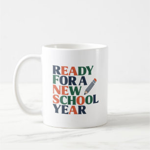 Bereit für ein neues Schuljahr Kaffeetasse