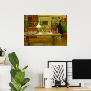 Bereit für ein Spiel von Carl Larsson Poster