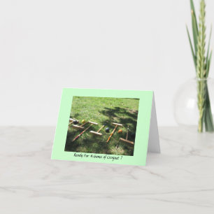 Bereit für ein Spiel von Croquet ? Einladung