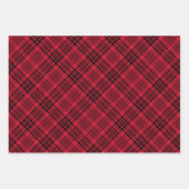 Bereit für eine Bow Weihnachten Poinsettia Rot Kar Geschenkpapier Set (Vorderseite 2)