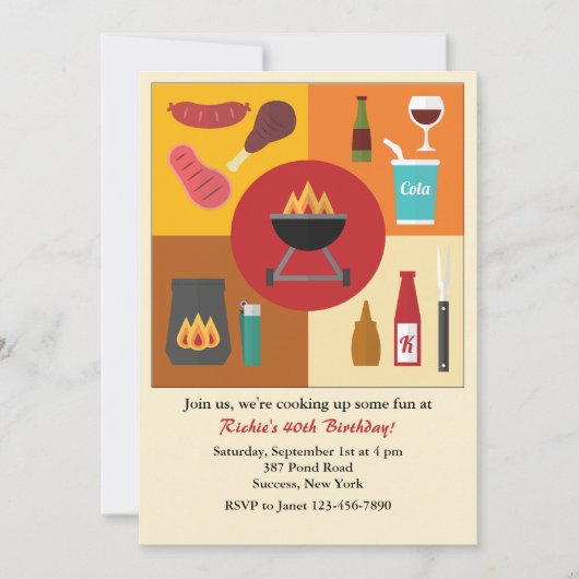 Bereit für eine Cookout-Einladung Einladung (Vorderseite)