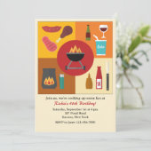 Bereit für eine Cookout-Einladung Einladung (Stehend Vorderseite)