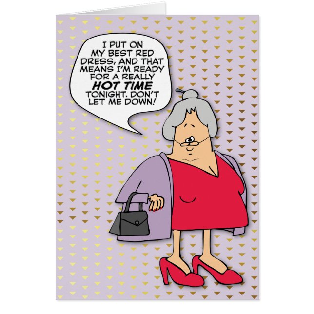 "Bereit für eine heiße Zeit" Funny Senior Birthday (Vorne)