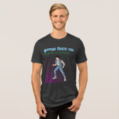 Bereit für eine Herausforderung  Tri-Blend Shirt (Vorderseite voll)