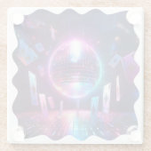 Bereit für eine Nacht des Tanzes und Glücksspiels Glasuntersetzer (Rückseite)