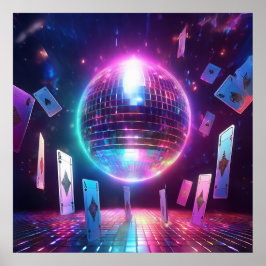 Bereit für eine Nacht des Tanzes und Glücksspiels Poster