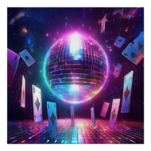 Bereit für eine Nacht des Tanzes und Glücksspiels Poster