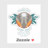 Bereit für einige Yoga? - Der weiße Lotus Aufkleber (Blatt)