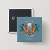 Bereit für einige Yoga? - Der weiße Lotus Button (Vorne & Hinten)