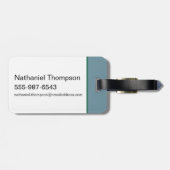 Bereit für einige Yoga? - Der weiße Lotus Gepäckanhänger (Rückseite horizontal)