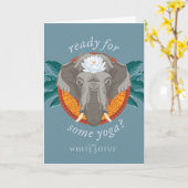 Bereit für einige Yoga? - Der weiße Lotus Karte (Gelbe Blume)