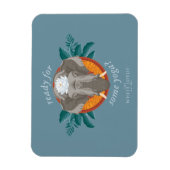 Bereit für einige Yoga? - Der weiße Lotus Magnet (Vertikal)