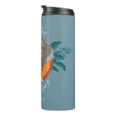 Bereit für einige Yoga? - Der weiße Lotus Thermosbecher (Nach rechts gedreht)