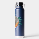 Bereit für einige Yoga? - Der weiße Lotus Trinkflasche (Rückseite)