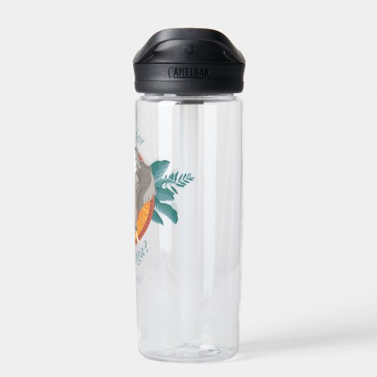 Bereit für einige Yoga? - Der weiße Lotus Trinkflasche (Rückseite)