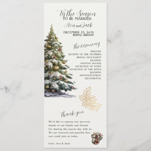 Bereit für eure Hochzeit - Die Jahreszeit Programm (Vorderseite)