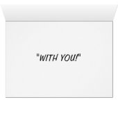 BEREIT FÜR FUN-ICH BIN! LIEBE KARTE TO SOLDIER FEH (Innenansicht Horizontal (Unten))