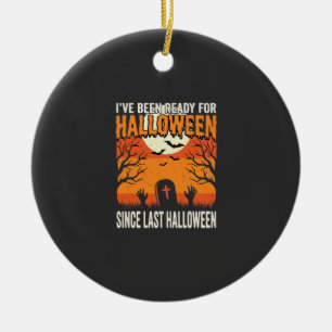 Bereit für Halloween-Friedhof-Design_1 Keramik Ornament