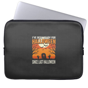 Bereit für Halloween-Friedhof-Design_1 Laptopschutzhülle