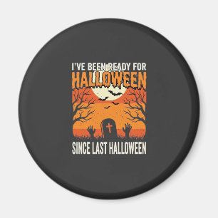 Bereit für Halloween-Friedhof-Design_1 Magnet
