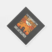 Bereit für Halloween-Friedhof-Design_1 Serviette (Ecke)