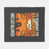 Bereit für Halloween Friedhofsdesign_1 Fleecedecke (Vorderseite (Horizontal))