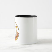 Bereit für Halloween Pumpkin Retro Jack-O-Lantern Tasse (Zentrum)