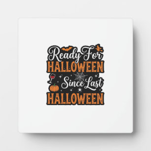 Bereit für Halloween seit letztem Halloween Vintag Fotoplatte