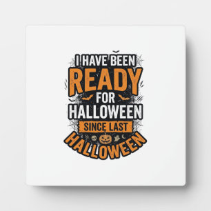 Bereit für Halloween Vintage Grusel-Shirt-Design_1 Fotoplatte