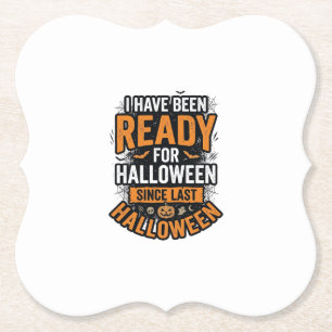 Bereit für Halloween Vintage Grusel-Shirt-Design_1 Untersetzer