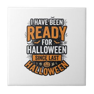 Bereit für Halloween Vintage Gruseliges Shirt-Desi Fliese
