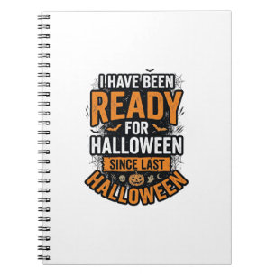 Bereit für Halloween Vintage Gruseliges Shirt-Desi Notizblock