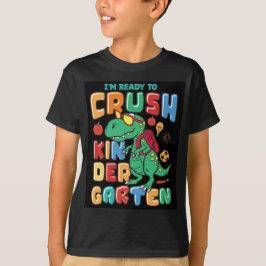 Bereit für Kindergarten Dinosaur Boy T-Shirt