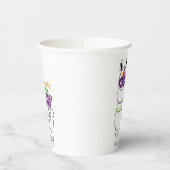 Bereit für Mardi Gras Lama Masken Party Pappbecher (Links)