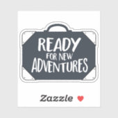 Bereit für neue Abenteuer Aufkleber (Blatt)