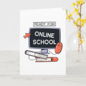 Bereit für Online School Karte (Gelbe Blume)