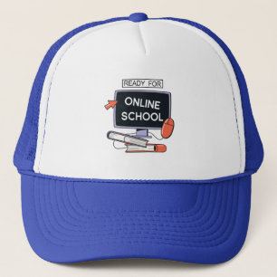 Bereit für Online School Truckerkappe